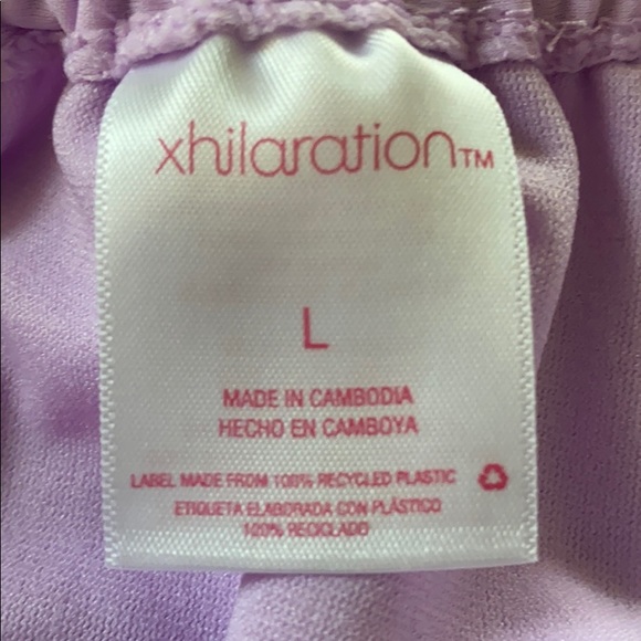 Junior’s Shirred Tie Side Bikini Bottom Lavender - Picture 6 of 9